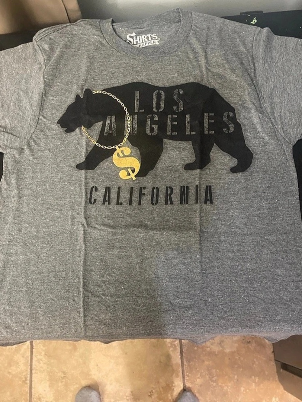 Shirts Happen Los Angeles Bear Graphic Tee Size Small